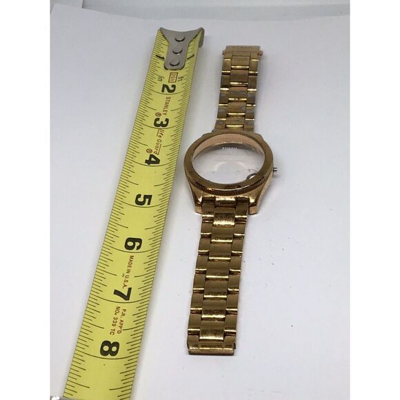 Fossil Stainless Steel Parts Links Band 18mm Case W/ Crystal Rose Gold V875 - Picture 1 of 7